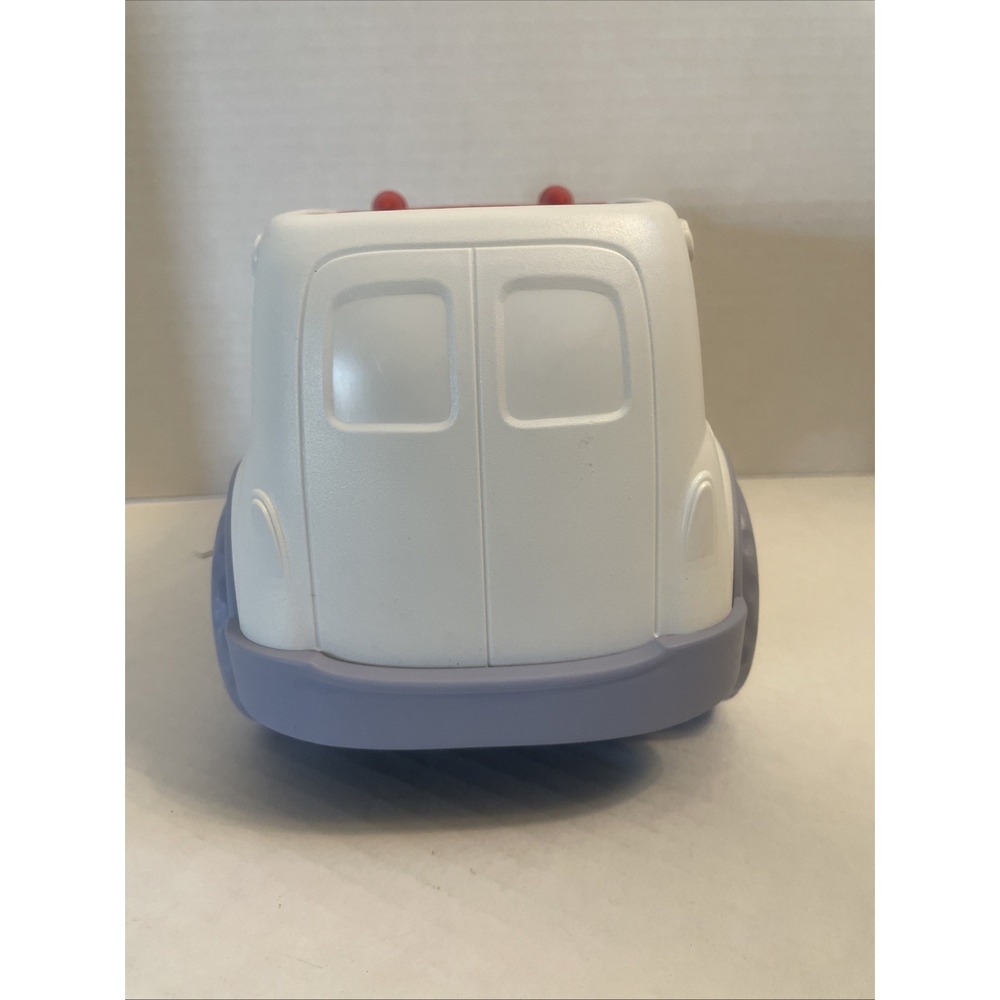 Green Toys Ambulance With Tilt Up Handle Rolls Great USA - Picture 6 of 13